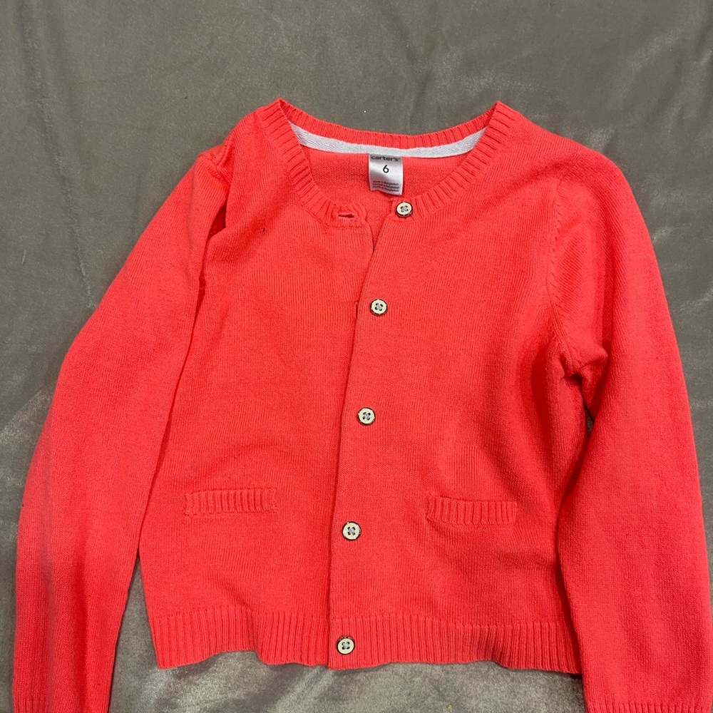 Carter's Bright Red Kids Cardigan